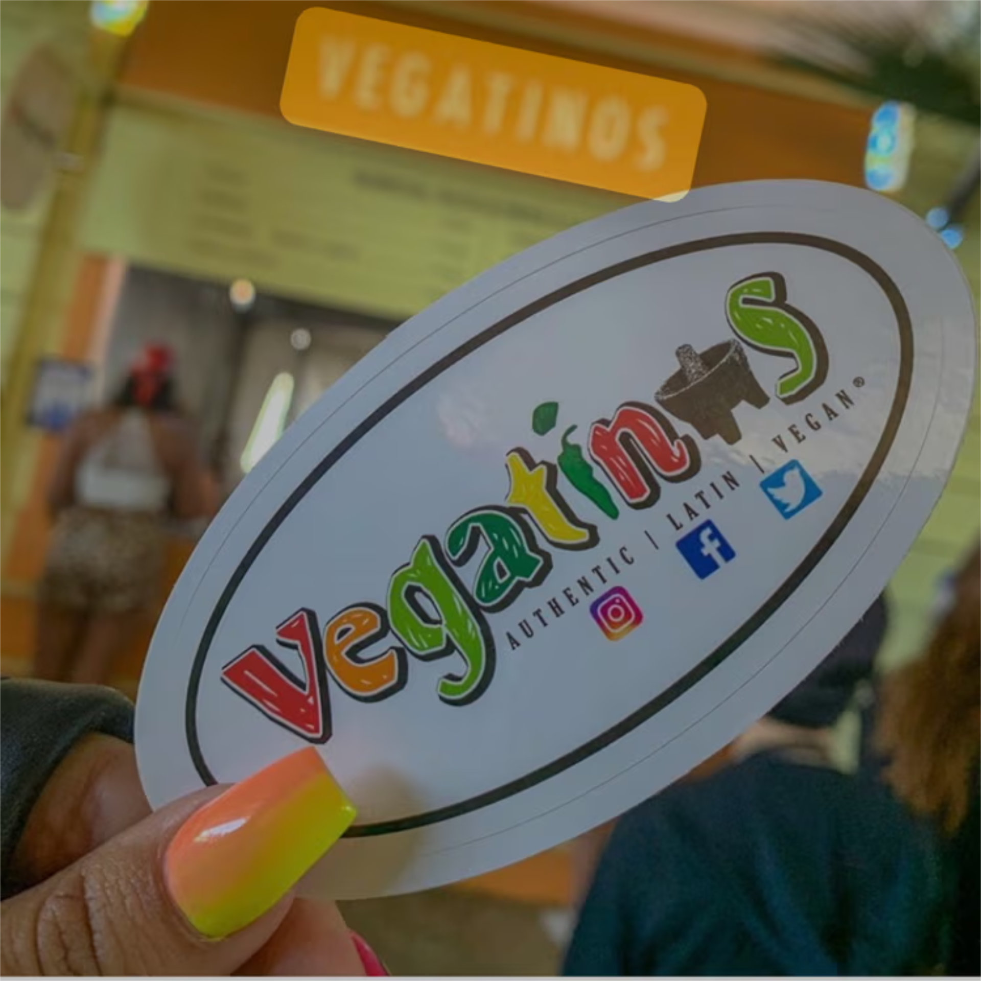 Oval Vegatinos Sticker